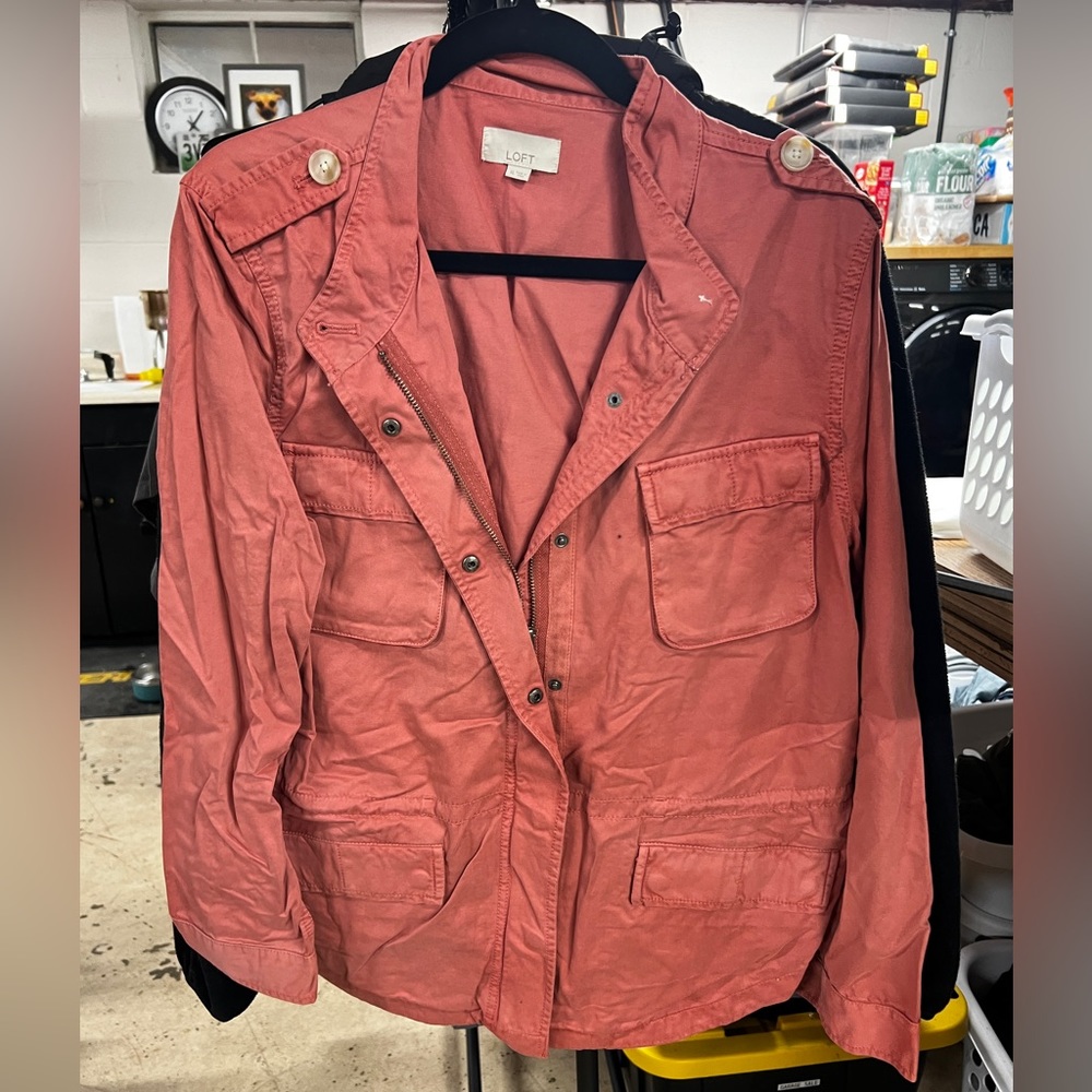 Pink loft bomber jacket